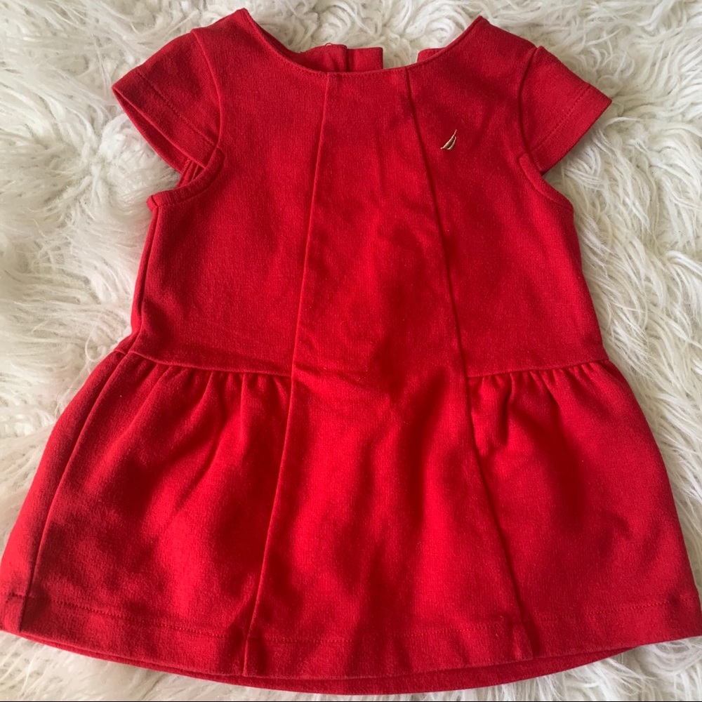 🍁Nautica red Baby girl dress
